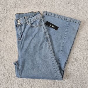 NWT Lulu's | Flared Wide Leg Denim Jeans